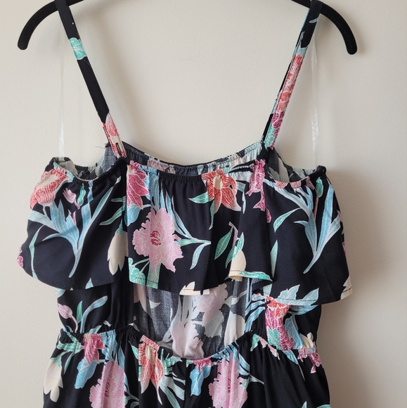 NWT Others Follow Go Barefoot Ruffle Peep Back Floral Dress - Picture 6 of 16